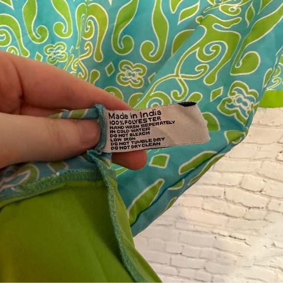 Buckhead Betties green and blue patterned coverup - Picture 5 of 5